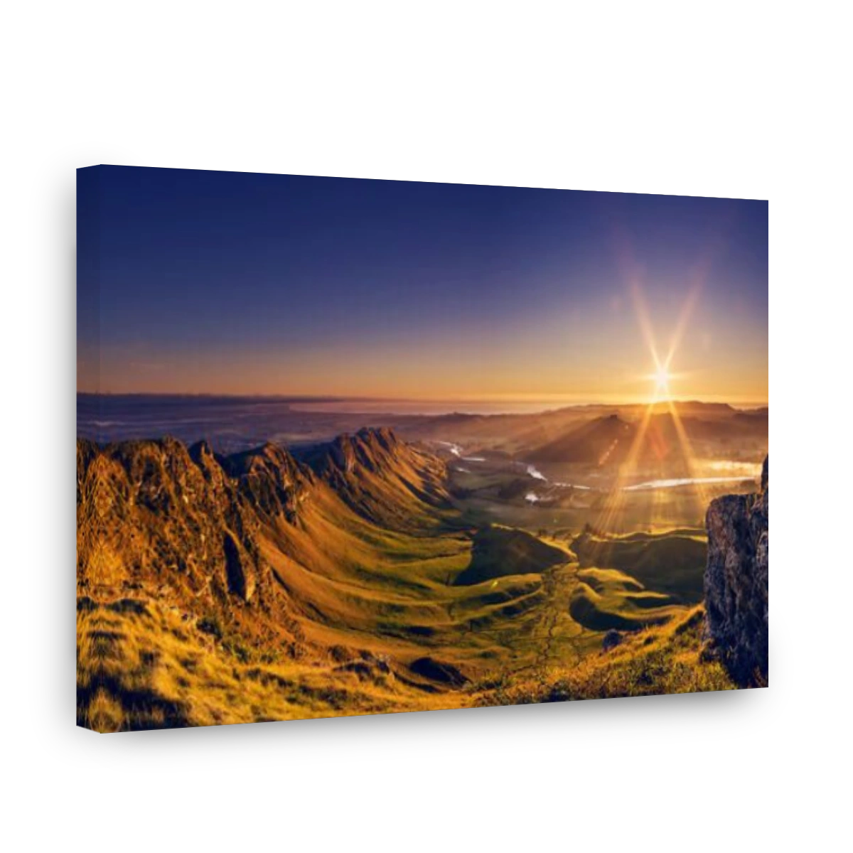 The view from the Te Mata Peak, Napier, Hawkes Bay, New Zealand at sunrise hour.