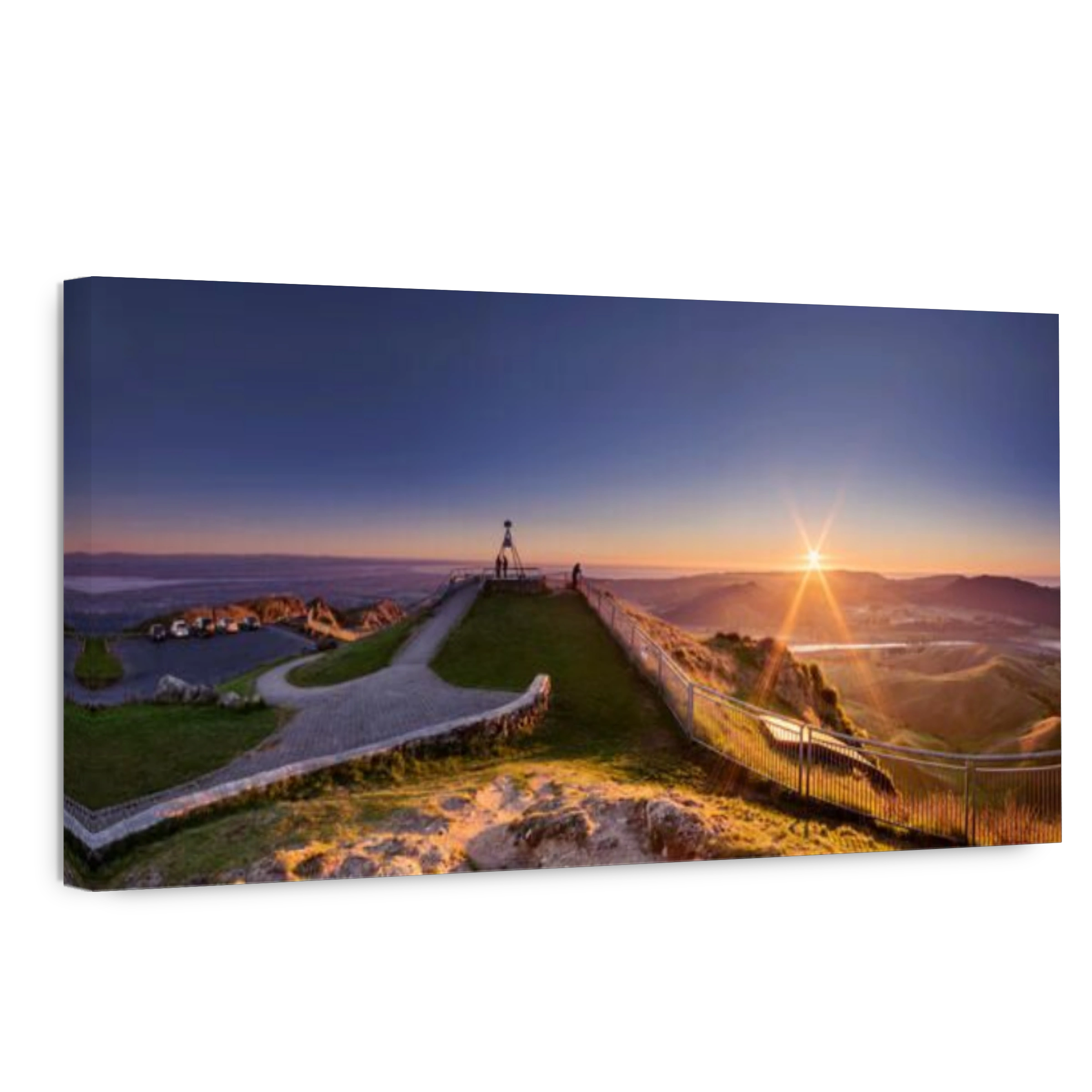 The view from the Te Mata Peak, Napier, Hawkes Bay, New Zealand at sunrise hour.
