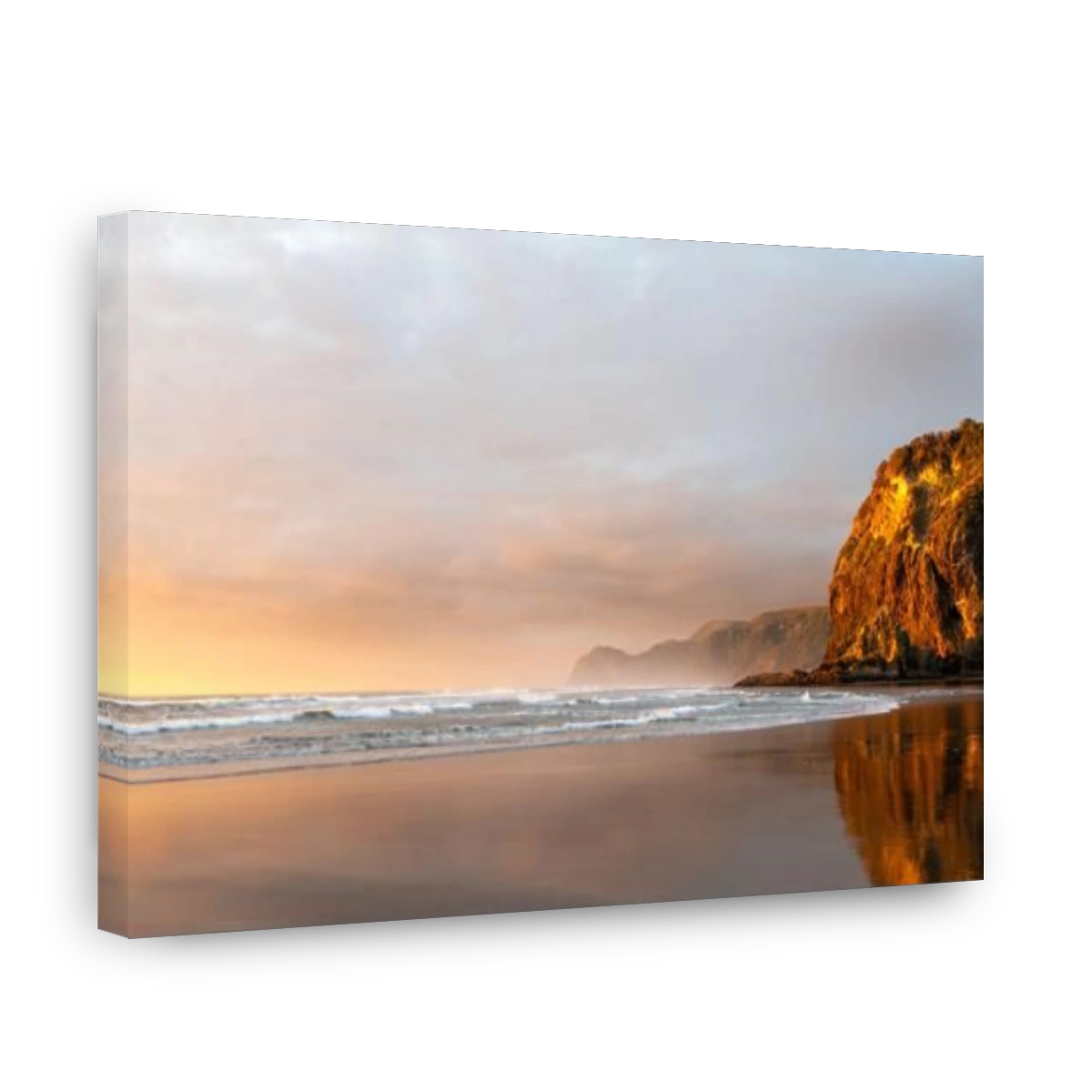 Sunset at Piha Beach, Auckland, New Zealand