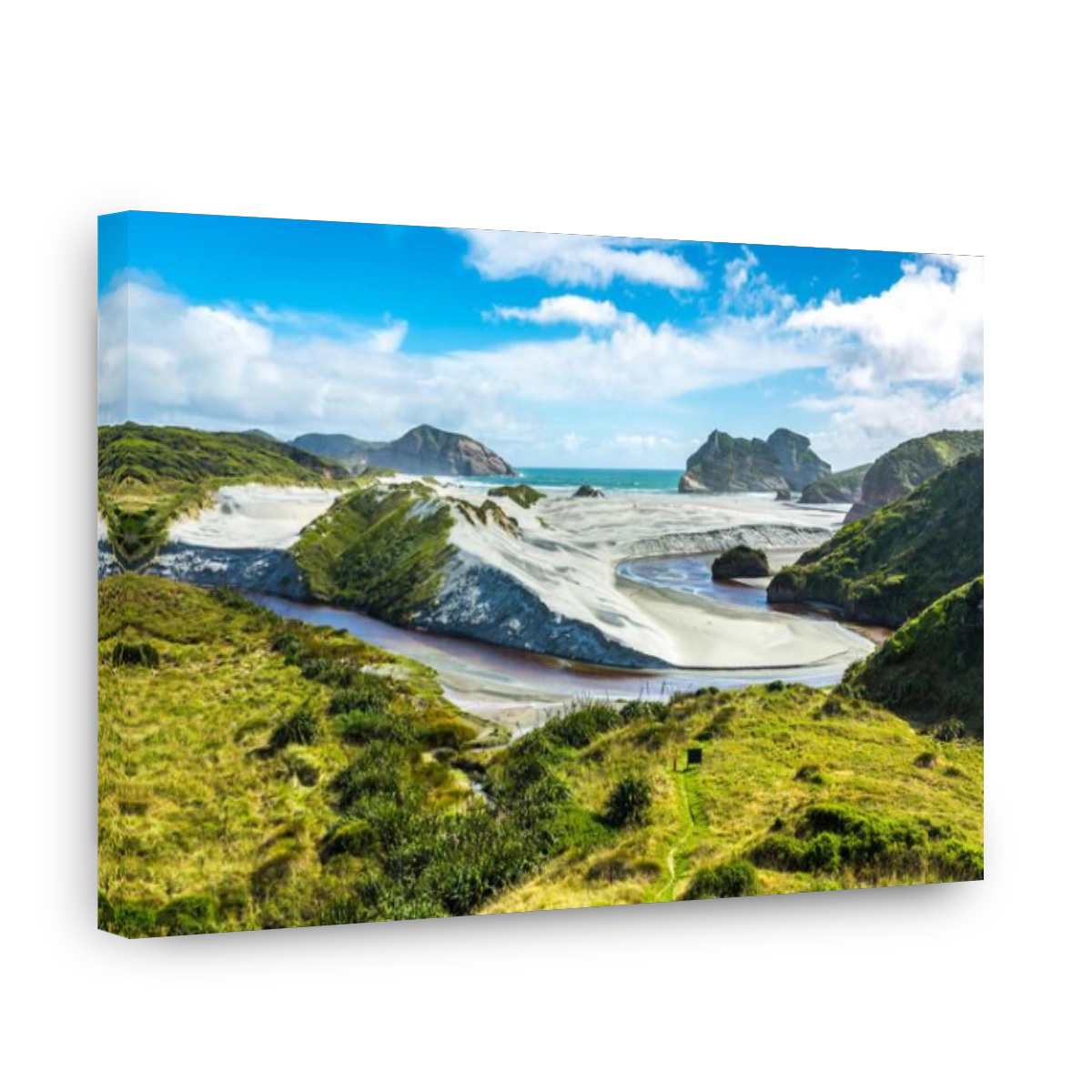 Wharariki Beach and Creek, New Zealand