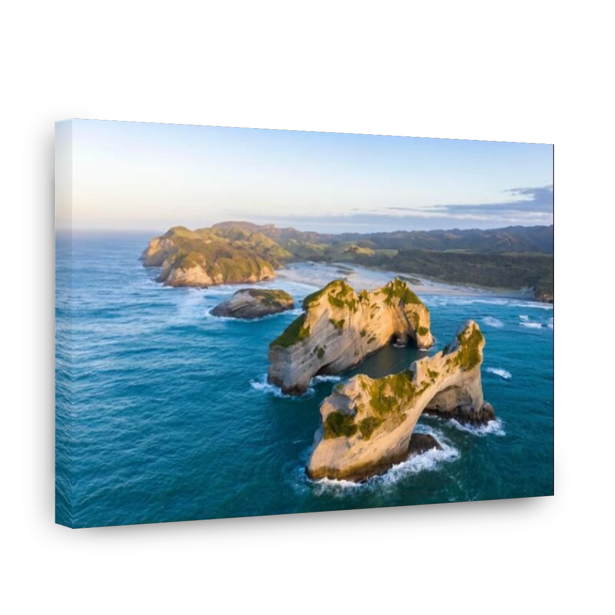 Rock island on Wharariki beach, Wharariki Beach, Golden Bay, Southland, New Zealand