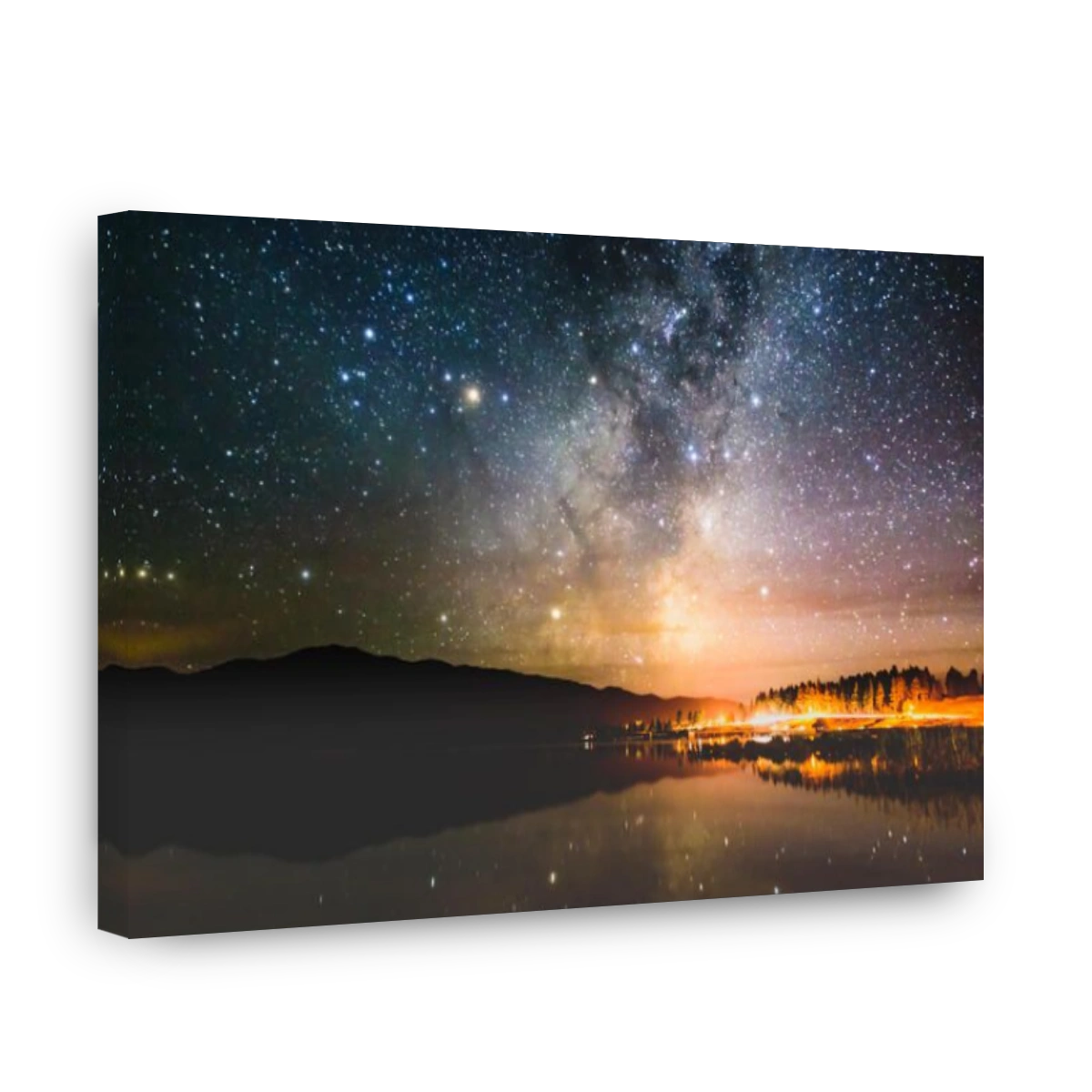 Milky Way reflecting in Lake Tekapo, New Zealand