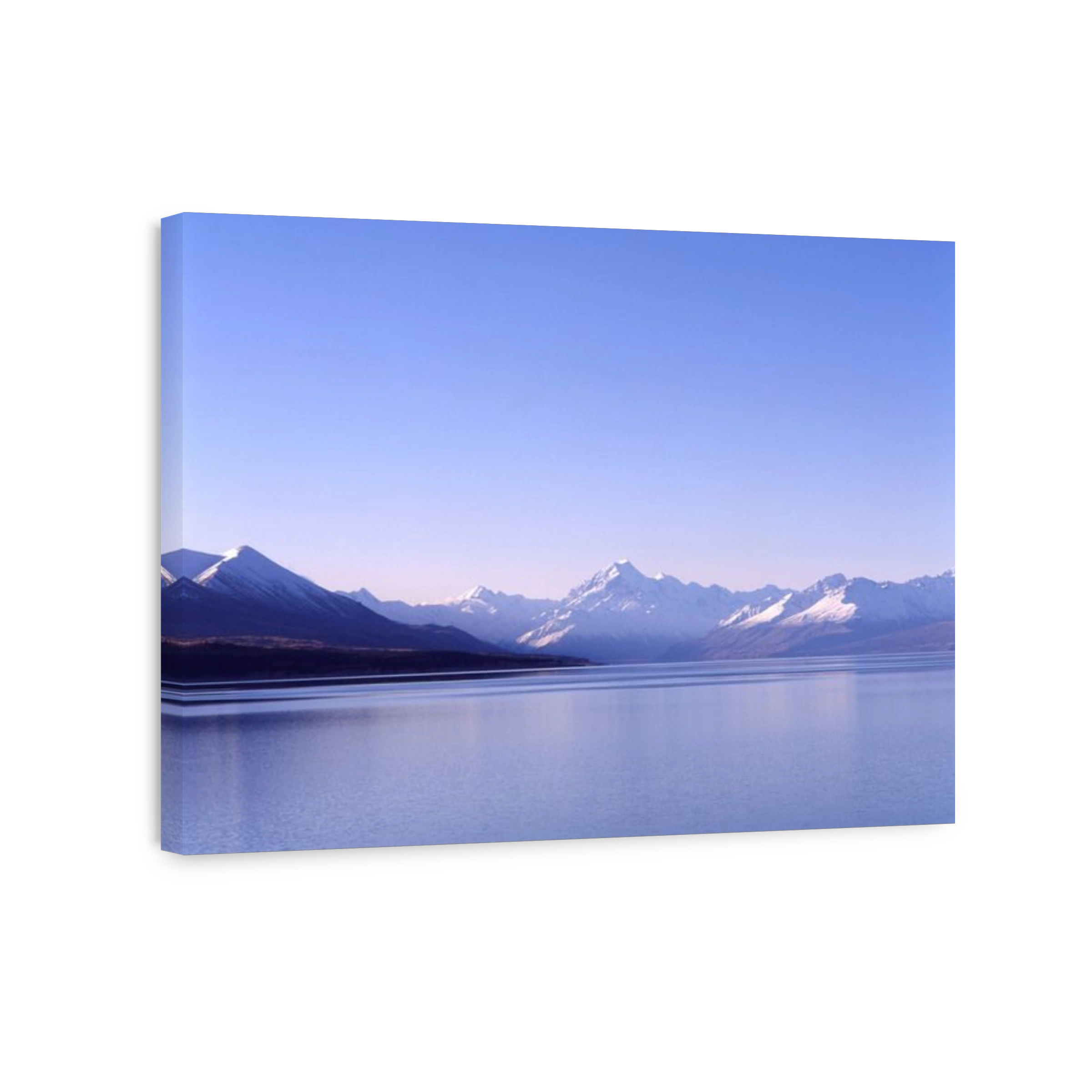 Mount Cook and Southern Alps across Lake Pukaki, Mackenzie District, Canterbury, New Zealand