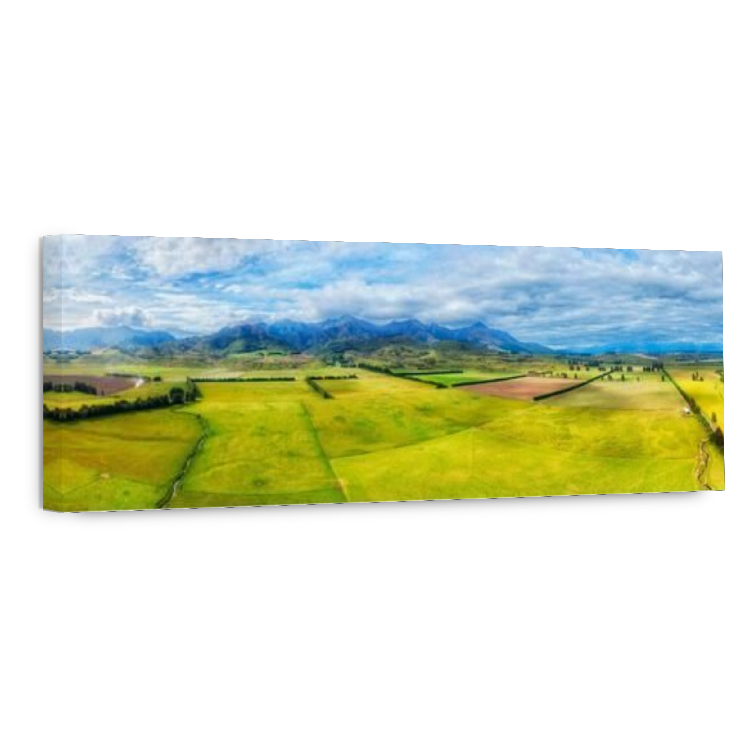 The key farm lands cultivated ship growing agriculture in New Zealand near Brunel peaks mountains.