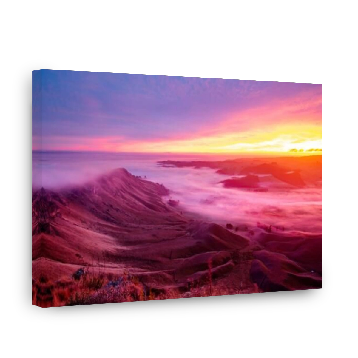Colorful sunrise view from Te Mata Peak, Hawke's Bay, New Zealand