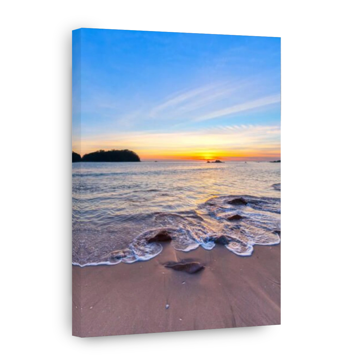 Sunrise at beach,  Mount Maunganui, Bay of Plenty, New Zealand. This is a very popular beach resort in New Zealand's North Island.