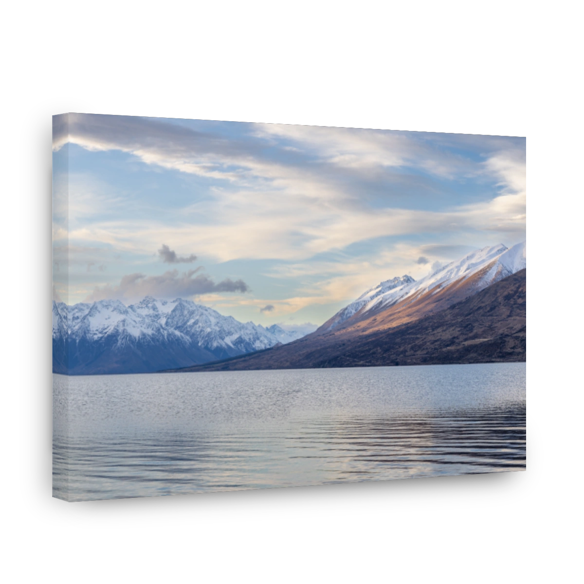 Approaching sunset at Lake Ohau, South Island, New Zealand.