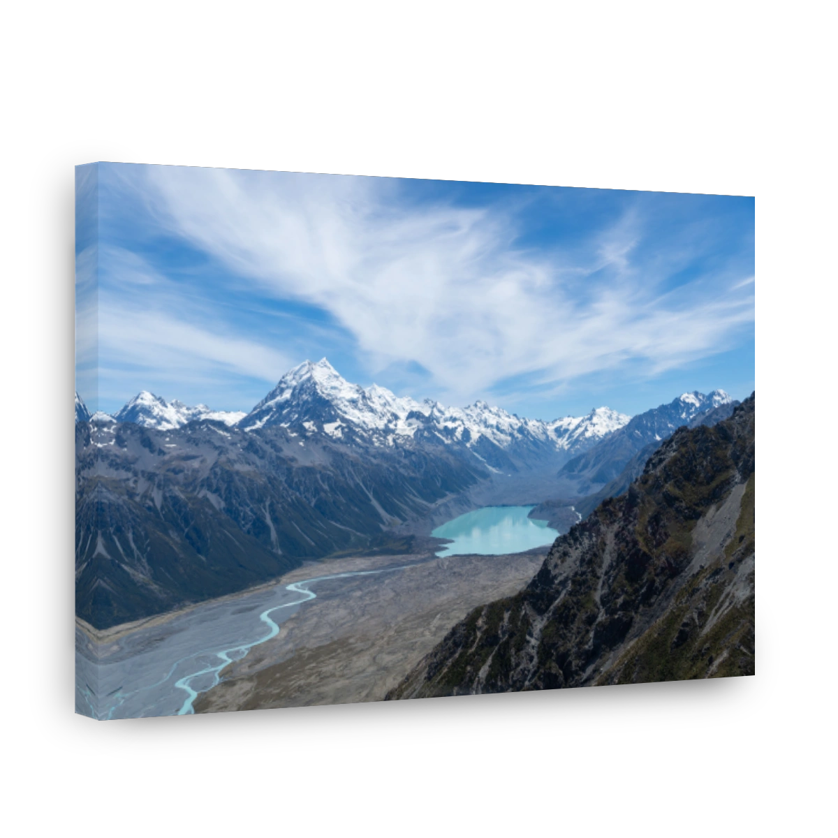 Majestic Mount Cook and Lake Pukaki Landscape