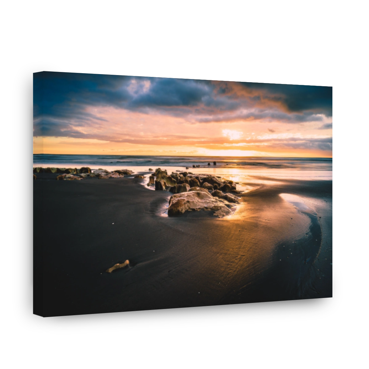 Three Sisters and Elephant Rock Seascape at Sunset