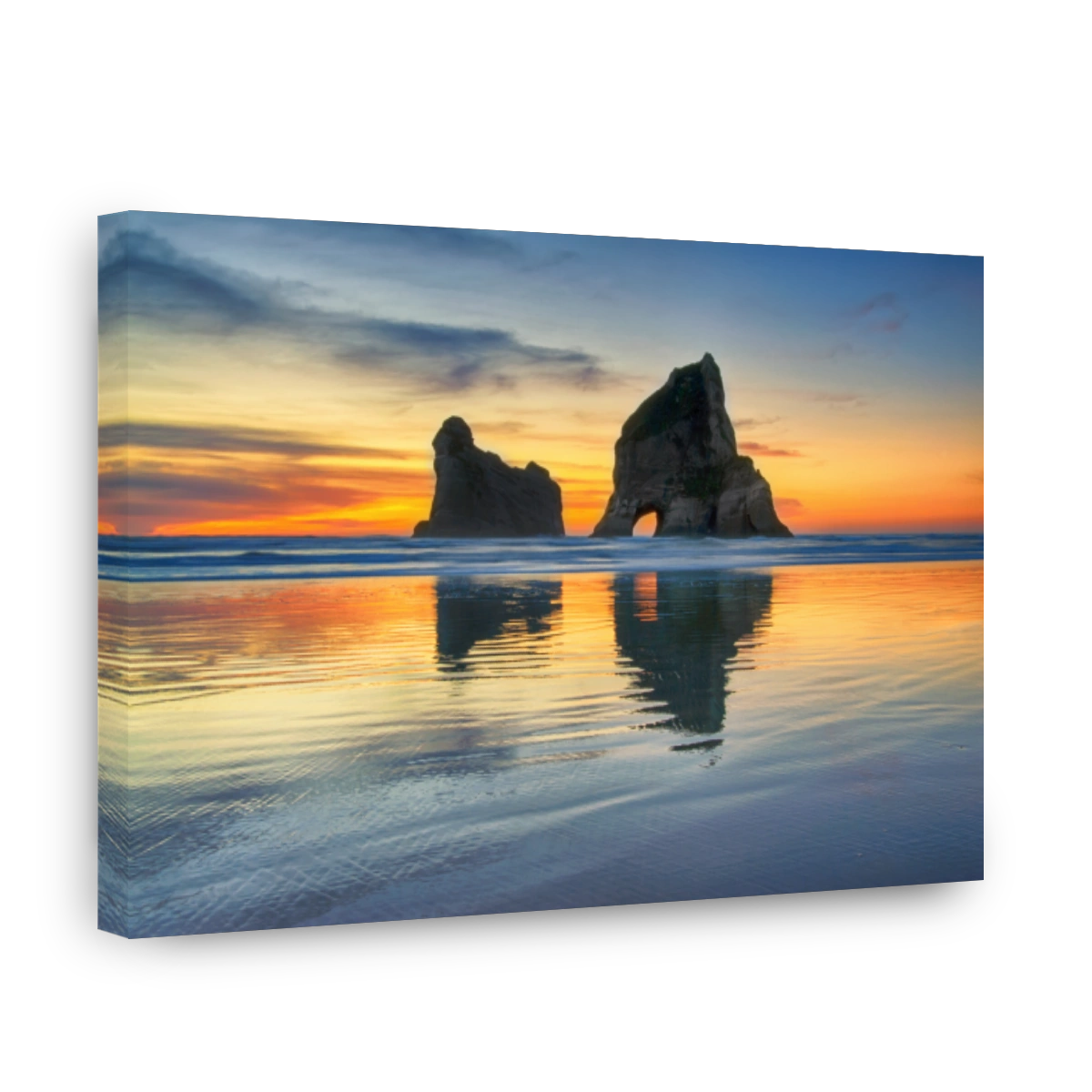 Serene Sunset at Wharariki Beach, New Zealand