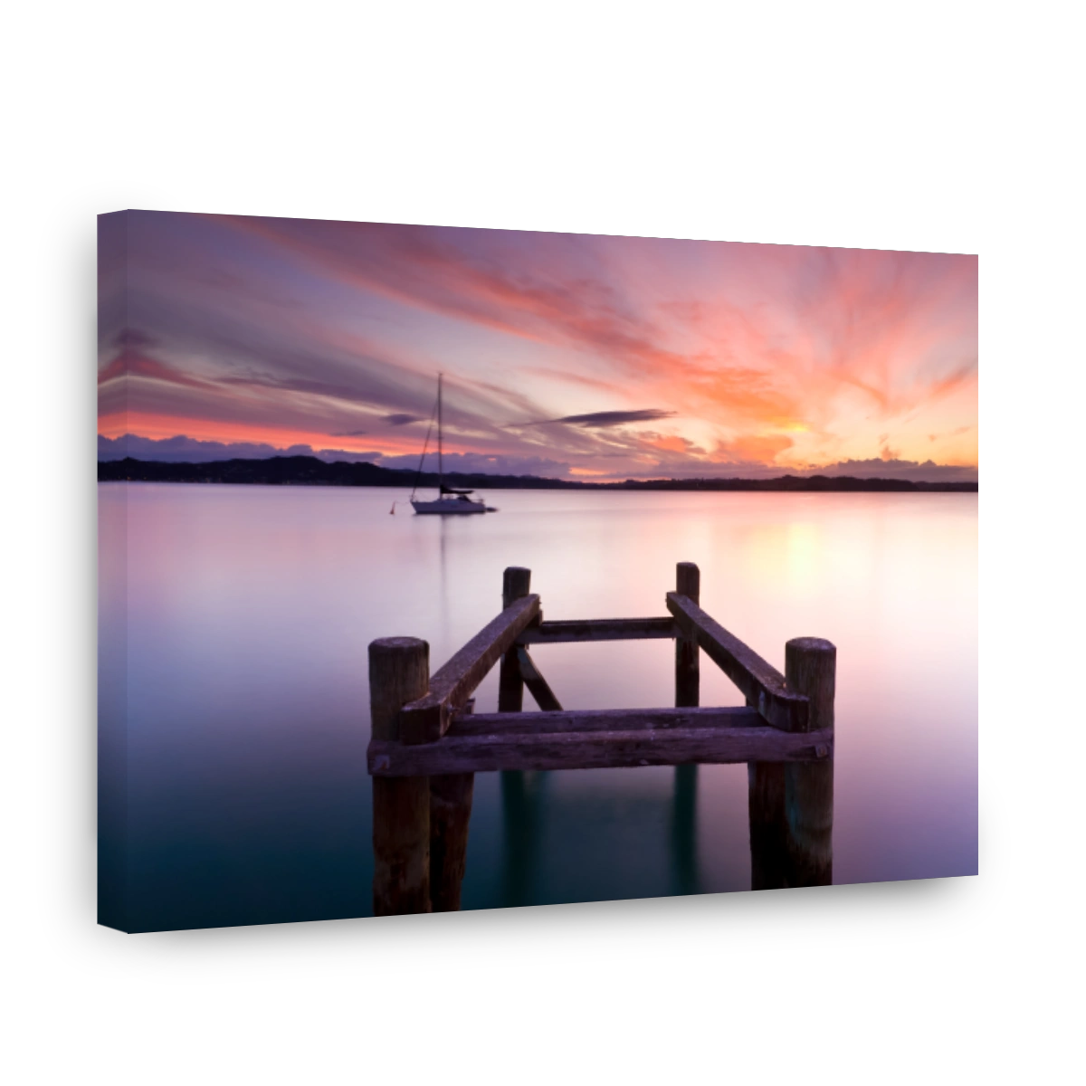 Serene Sunset Over Water in Russell