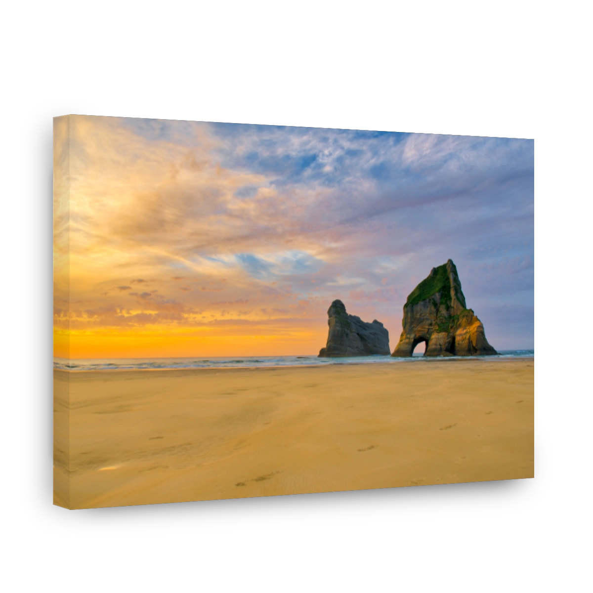 Wharariki Beach at Sunset