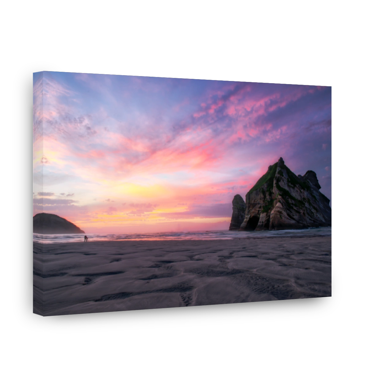 Serene Wharariki Beach Sunset Photography