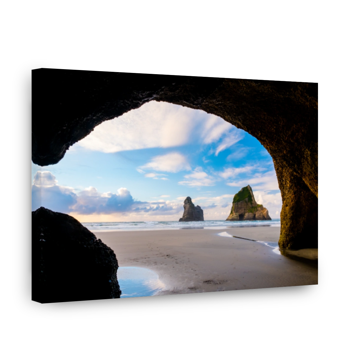 Wharariki Beach Sunset Scene Photography