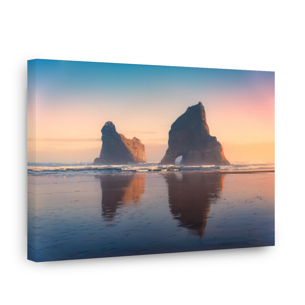 Sunrise over Wharariki Beach Archway Islands