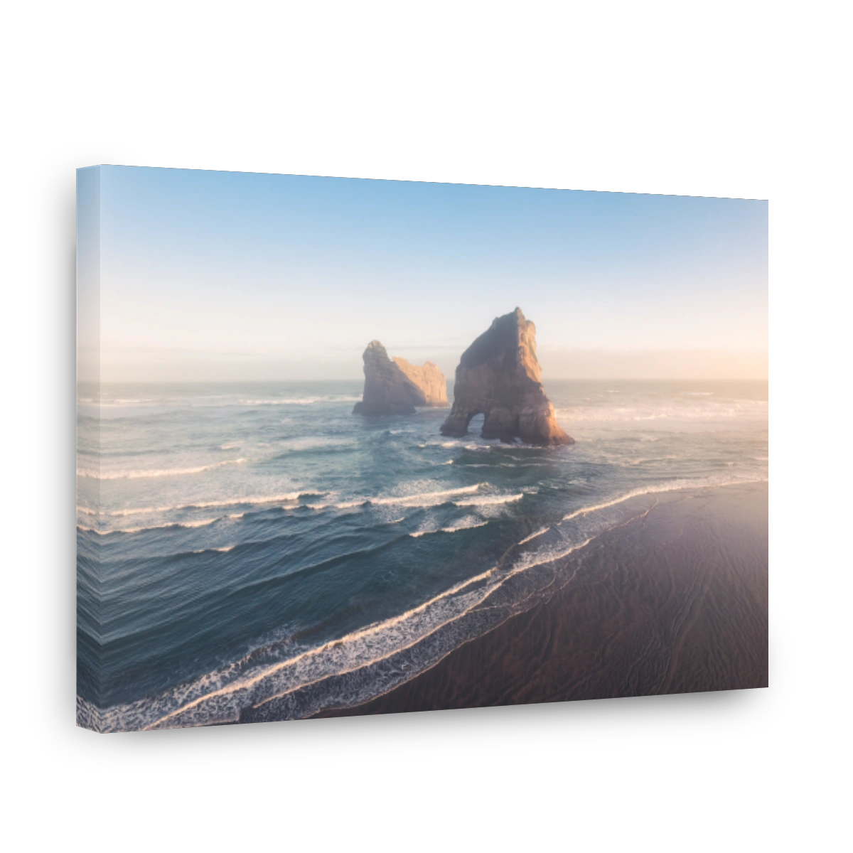 Serene Sunrise Over Wharariki Beach Archway