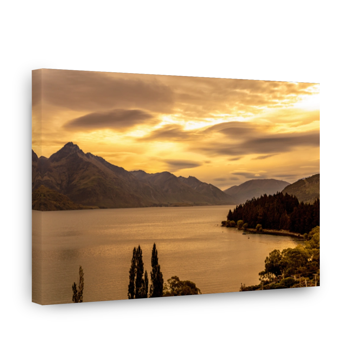 Tranquil Lake Wakatipu Sunset Photography