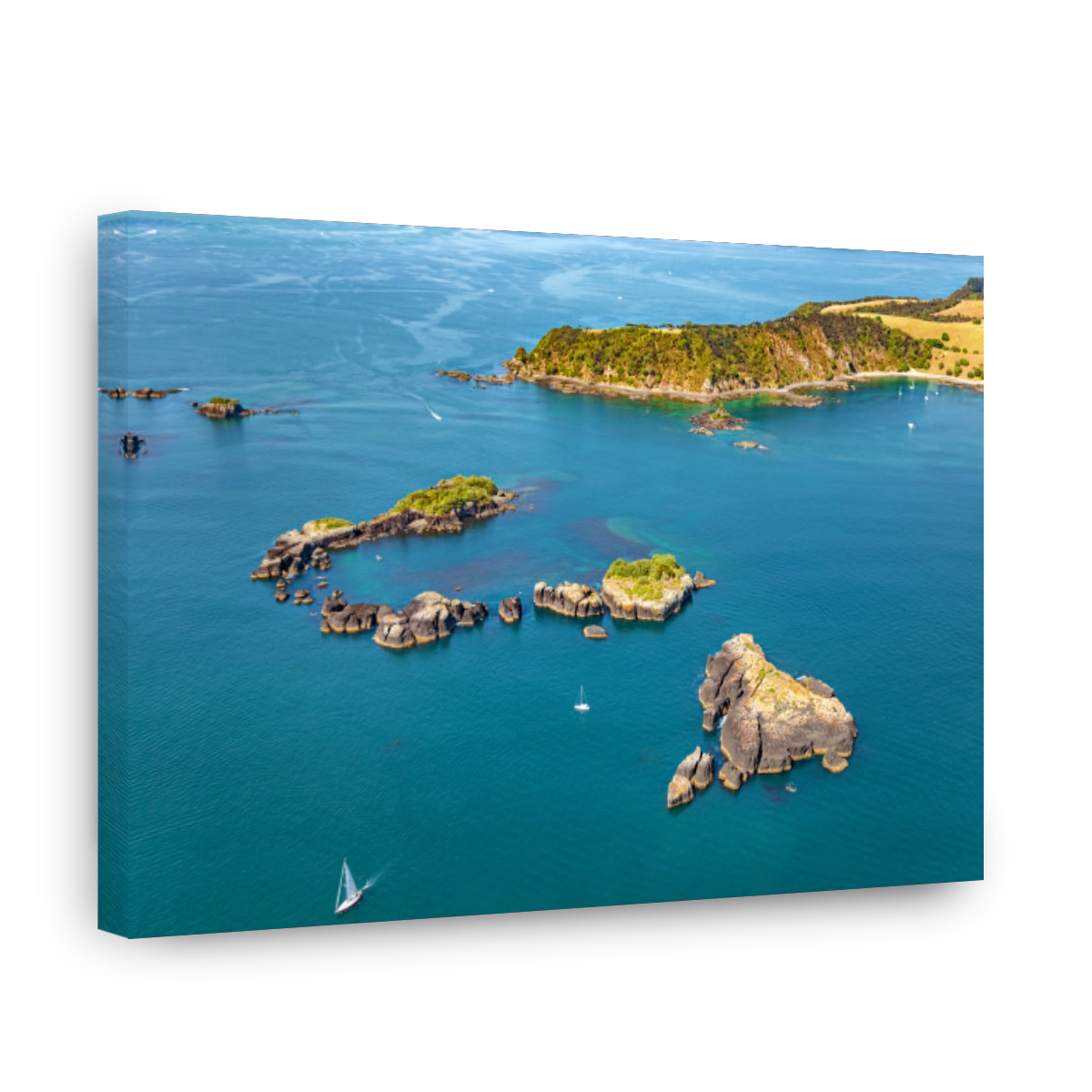 Bay of Islands: A Tranquil Aerial View of New Zealand's Coastline