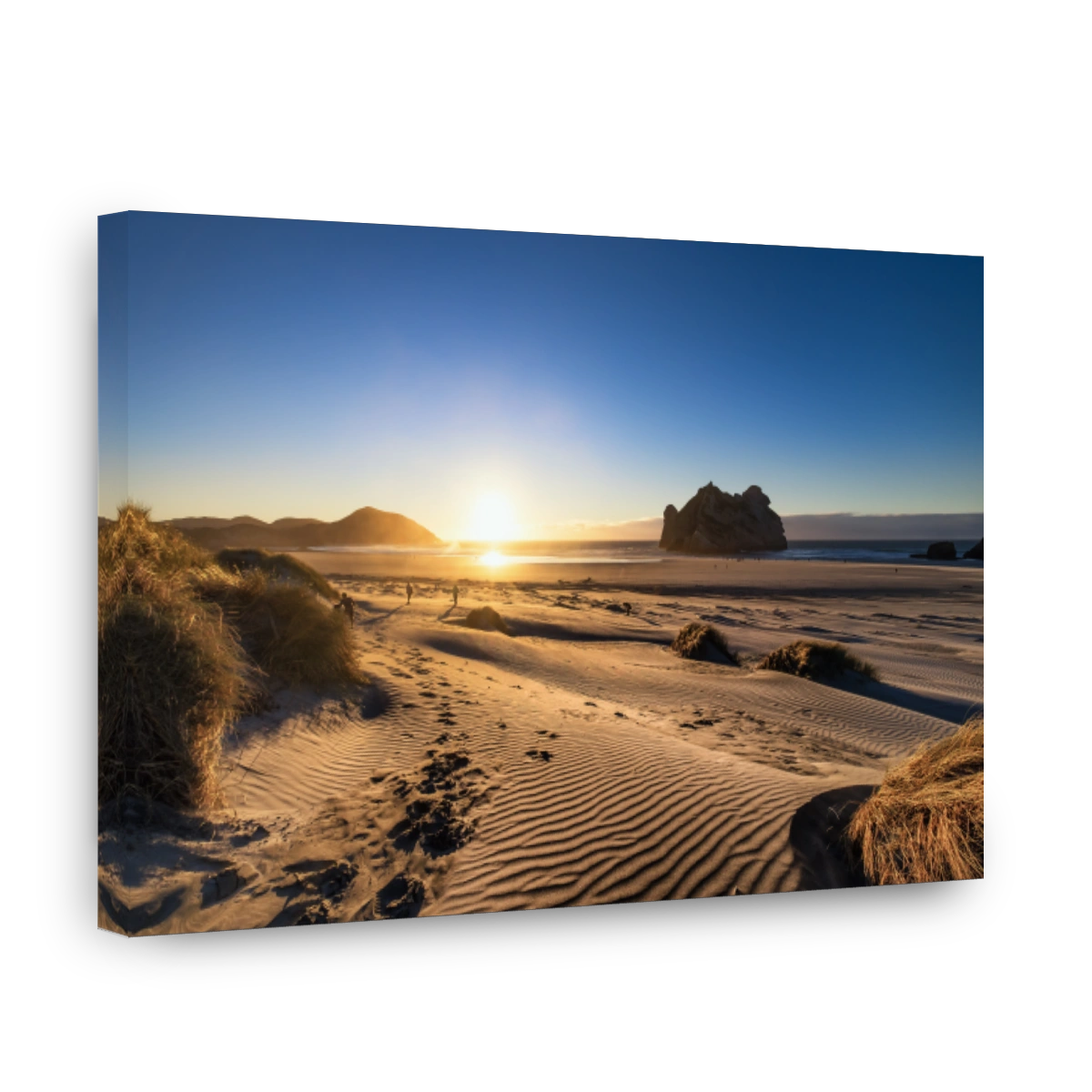 Serene beach at Wharariki Beach, New Zealand