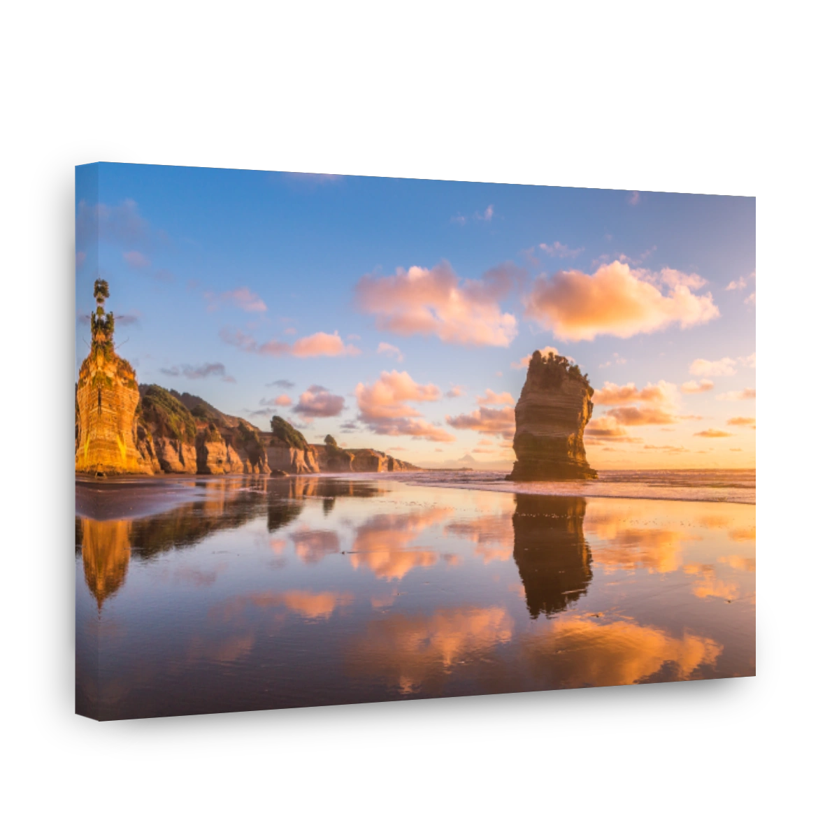 Serene Sunset at Three Sisters Rock Formation