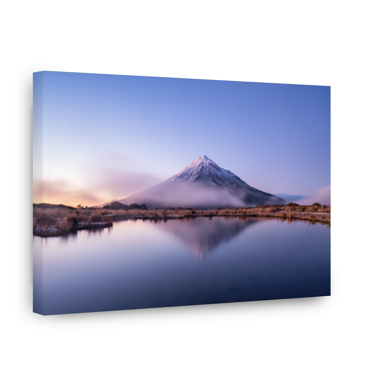 Mount Taranaki Reflection at Dawn