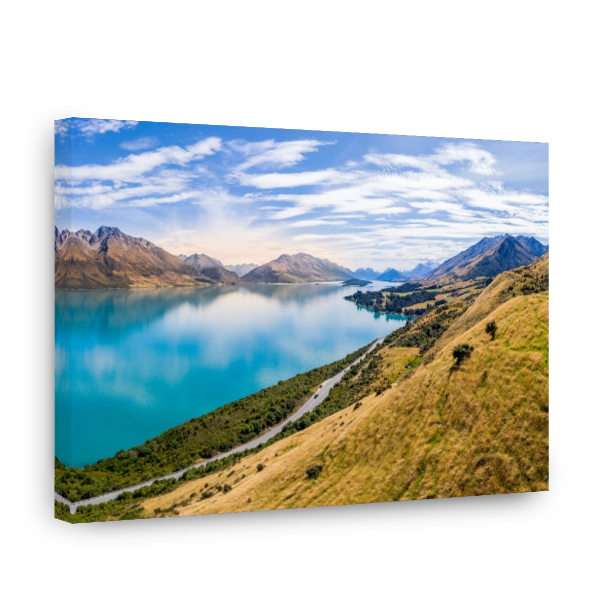 Majestic Lake Wakatipu and Mountains Panorama