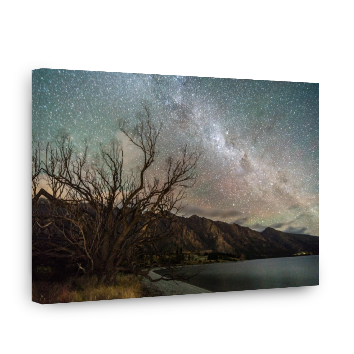 Milky Way Over Lake Wakatipu At Night