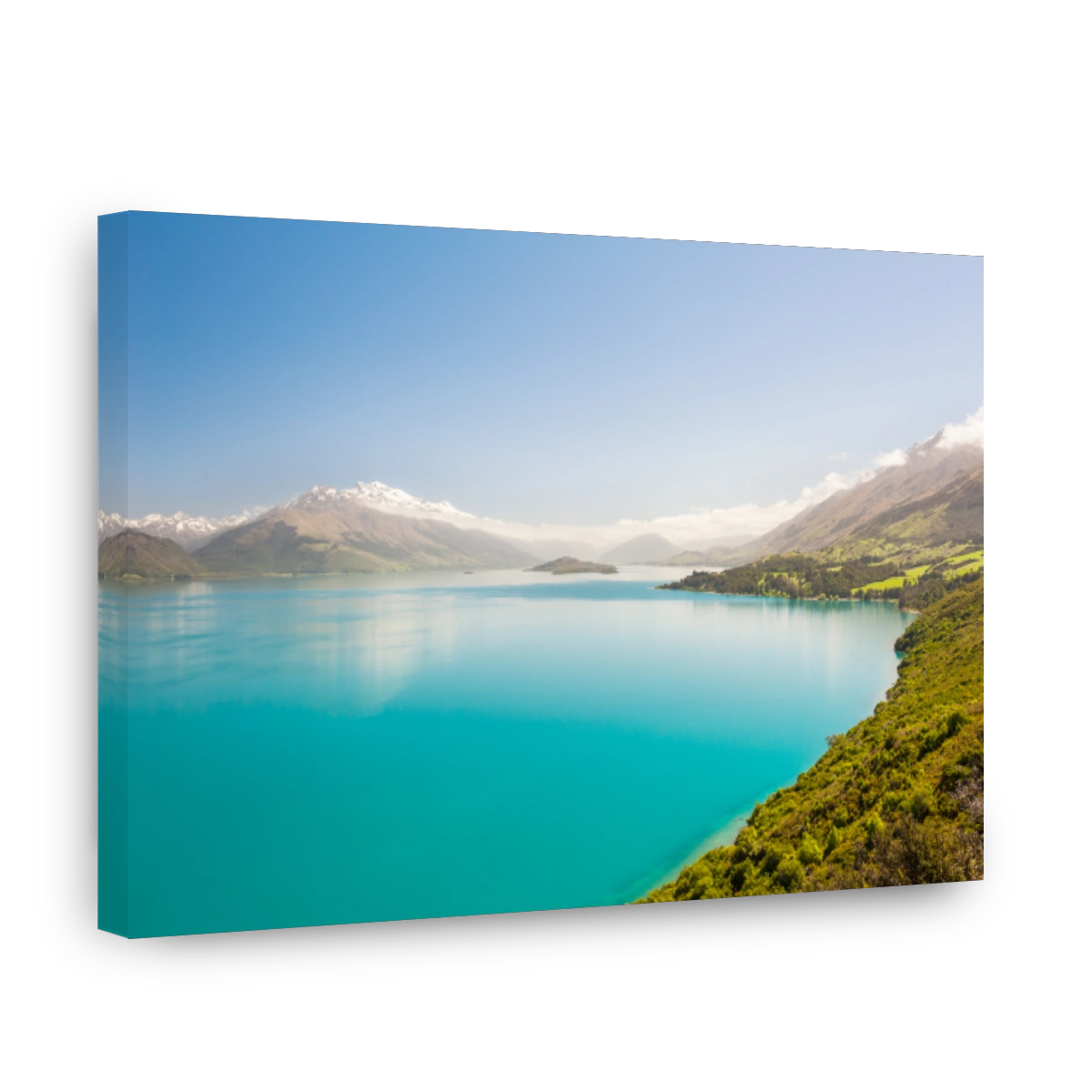 Serene Lake Wakatipu with Snowcapped Southern Alps