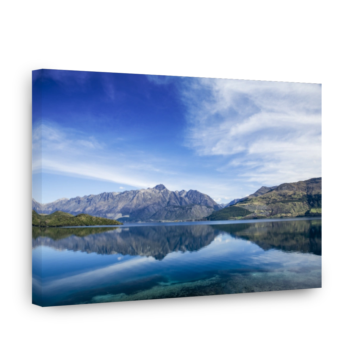 Serene Reflection of Lake Wakatipu, New Zealand