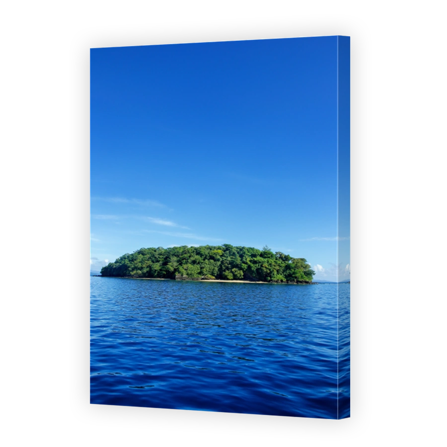 Small island off the coast of Taveuni, Fiji