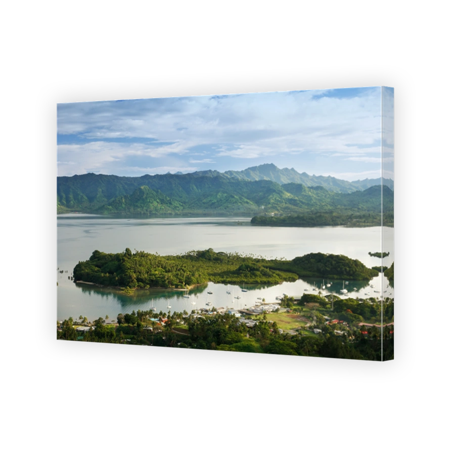 Savusavu marina and Nawi islet, Vanua Levu island, Fiji