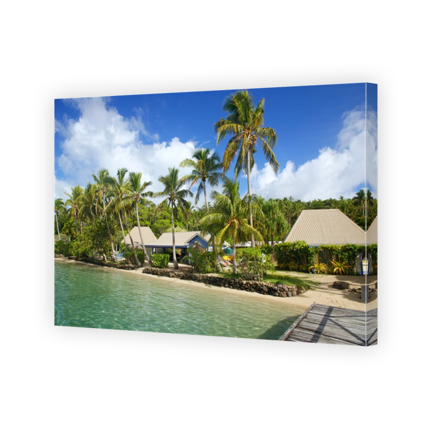 Tropical resort at Nananu-i-Ra island, Fiji