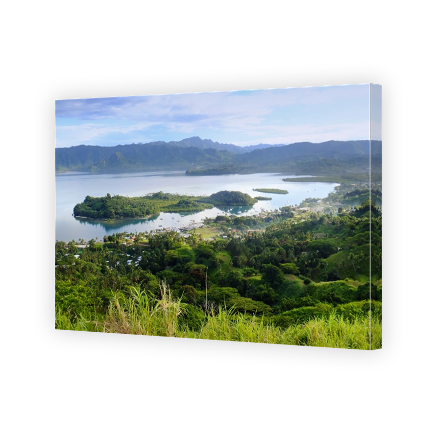 Savusavu marina and Nawi islet, Vanua Levu island, Fiji