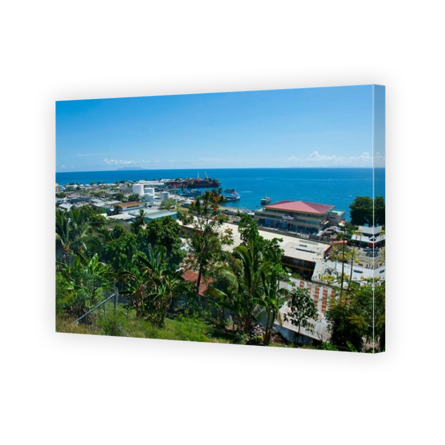 View over Honiara, capital of the Solomon Islands, Pacific