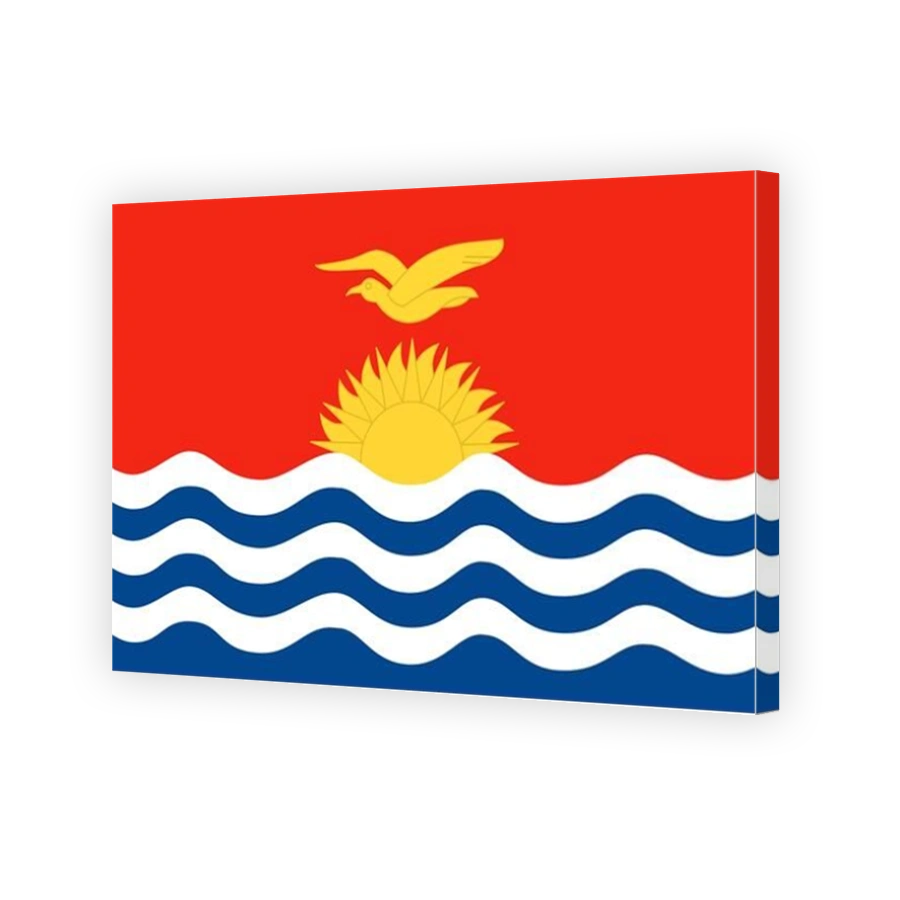 Nationalfahne, Flagge von Kiribati, Mikronesien, Polynesien,