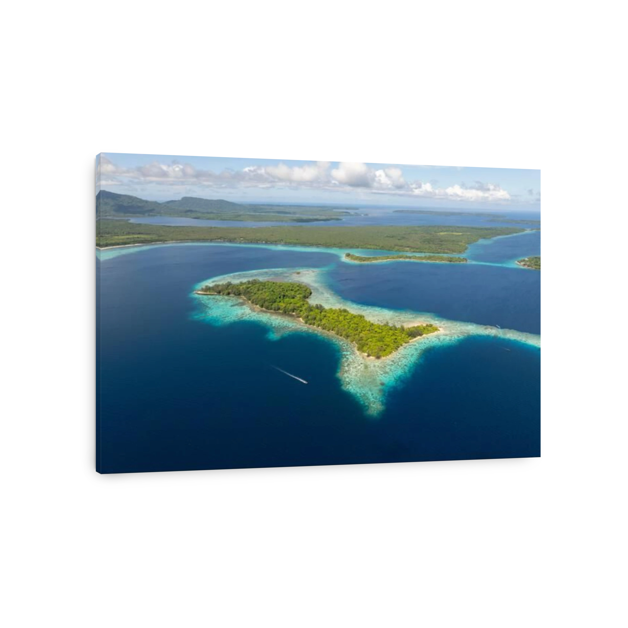 Aerial view of Russell Islands, Solomon Islands