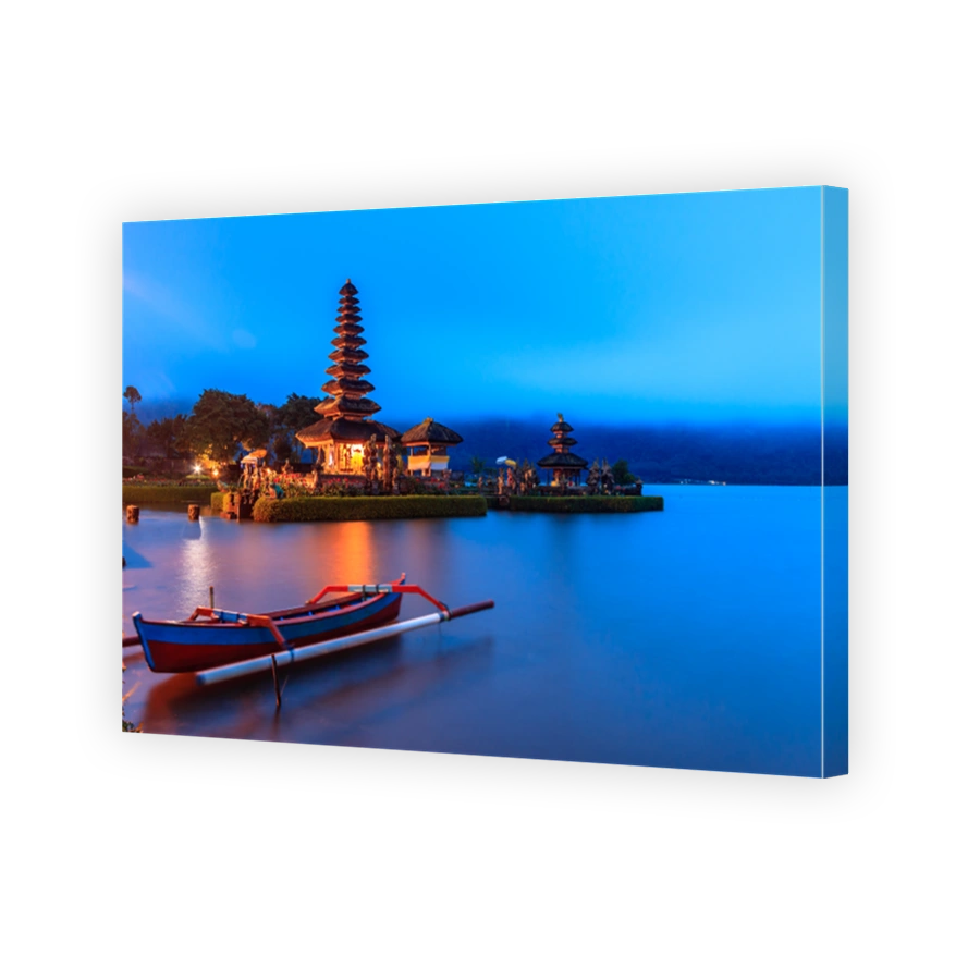 Landmark of Bali  Ulun Danu temple Beratan Lake in Bali Indonesia