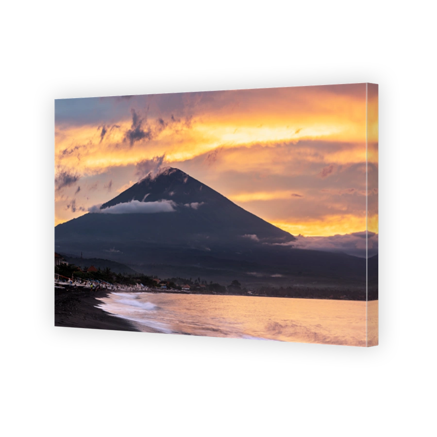 Mount Agung volcano in Bali