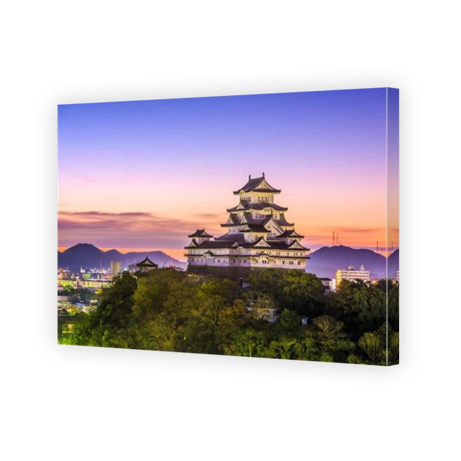 Himeji, Japan dawn at Himeji Castle.