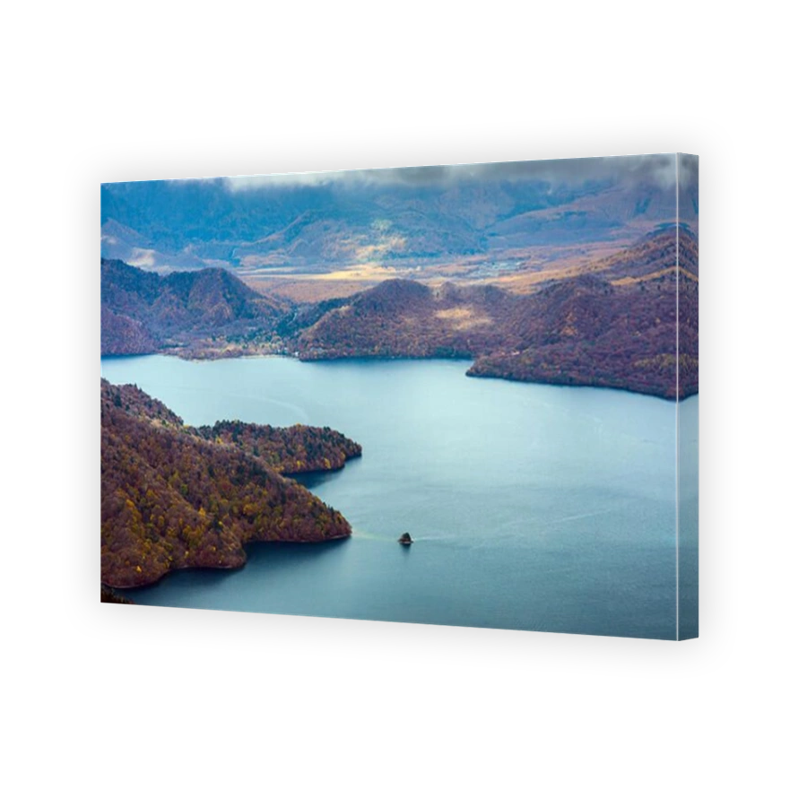 Lake Chuzenji in Nikko, Japan.