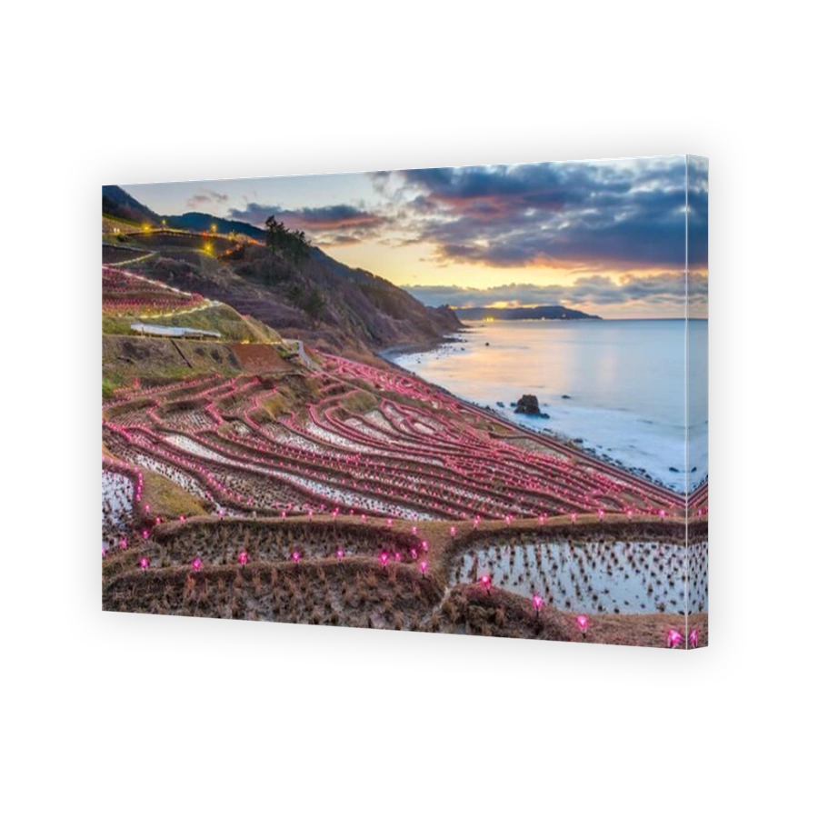 Wajima, Japan at Shiroyone Senmaida Rice Terraces