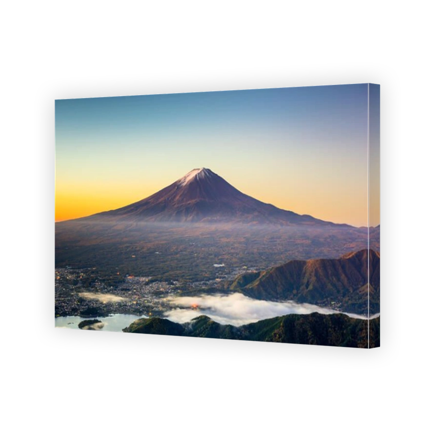 Mt. Fuji, Japan over Kawaguchi Lake.