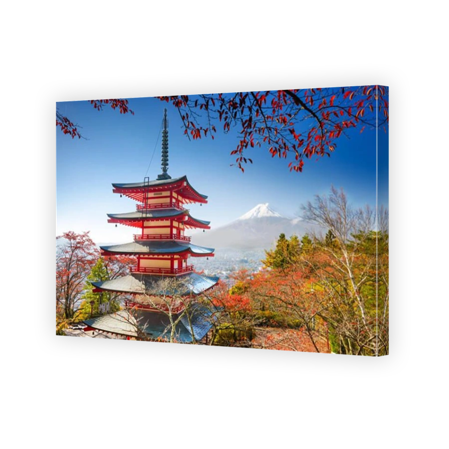 Mt. Fuji, Japan with Chureito Pagoda.