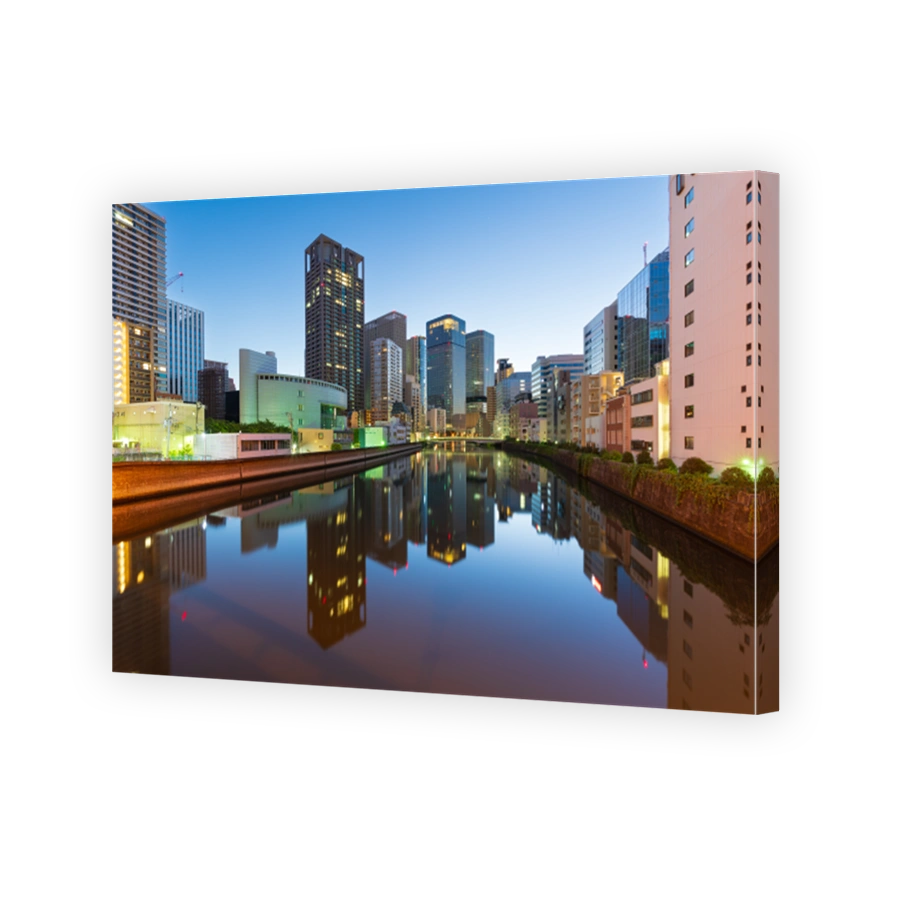 Osaka, Japan River Cityscape