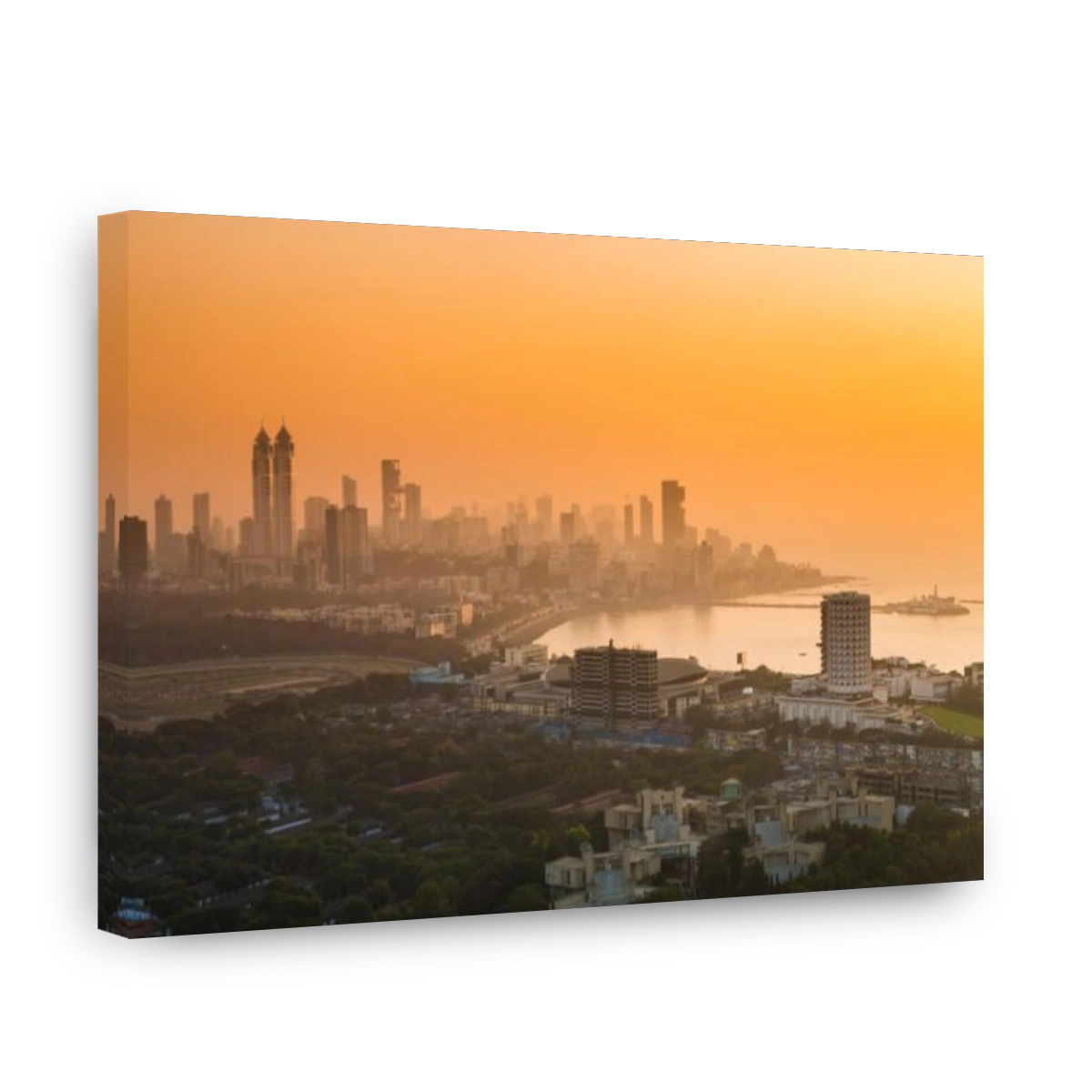 Haji Ali Bay and downtown, central south Mumbai, India