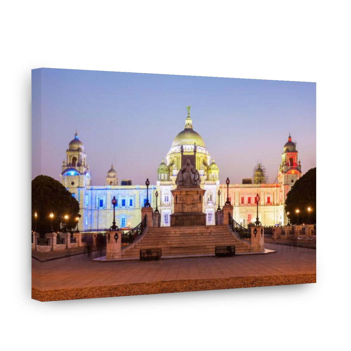 The Victoria Memorial is a large marble building in Kolkata, West Bengal, India. It is dedicated to the memory of Queen Victoria.