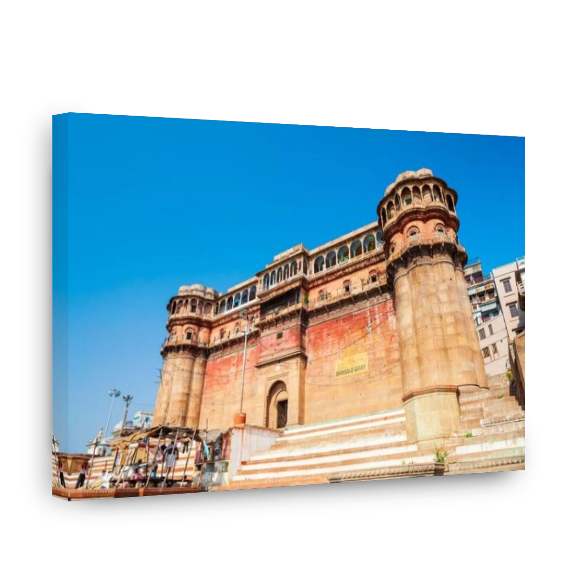 Ganges river bhonsale ghat is located in Varanasi city, Uttar Pradesh state, North India