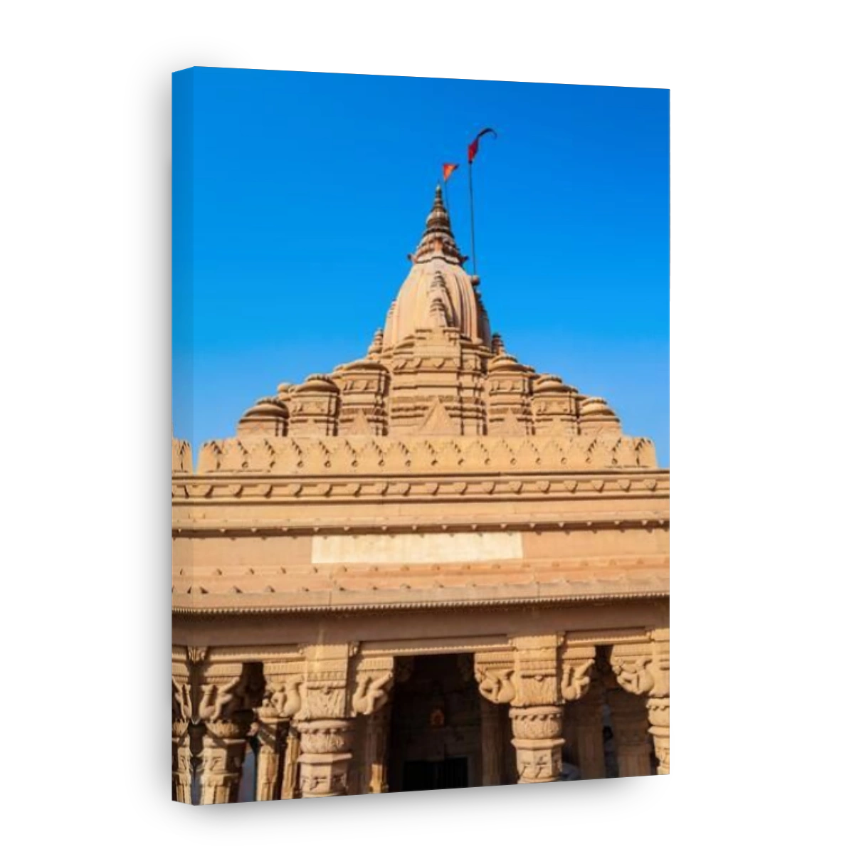 Shiva Temple is located at the Ganges river in Varanasi city, Uttar Pradesh state, North India