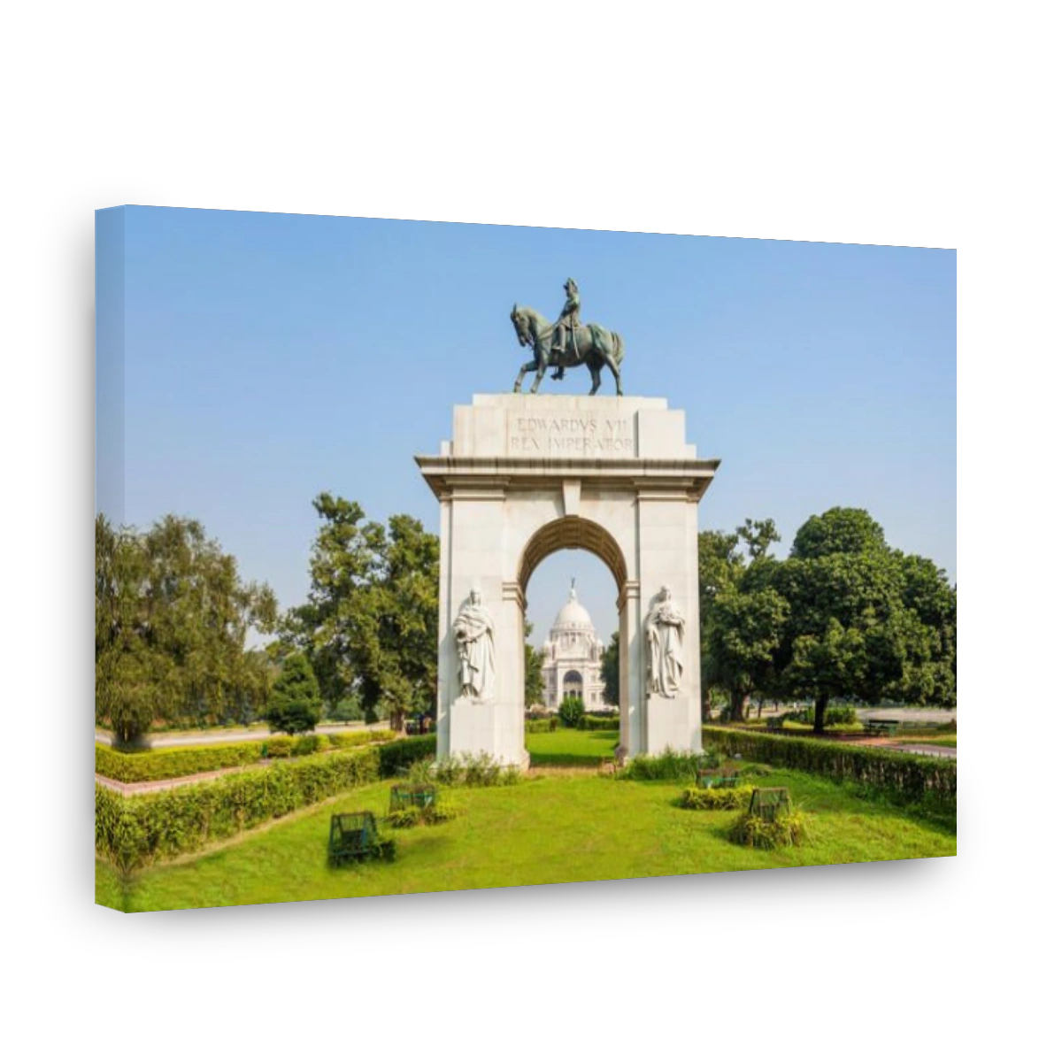 Entrance gate at Victoria Memorial, it is a british building in Kolkata, West Bengal, India.