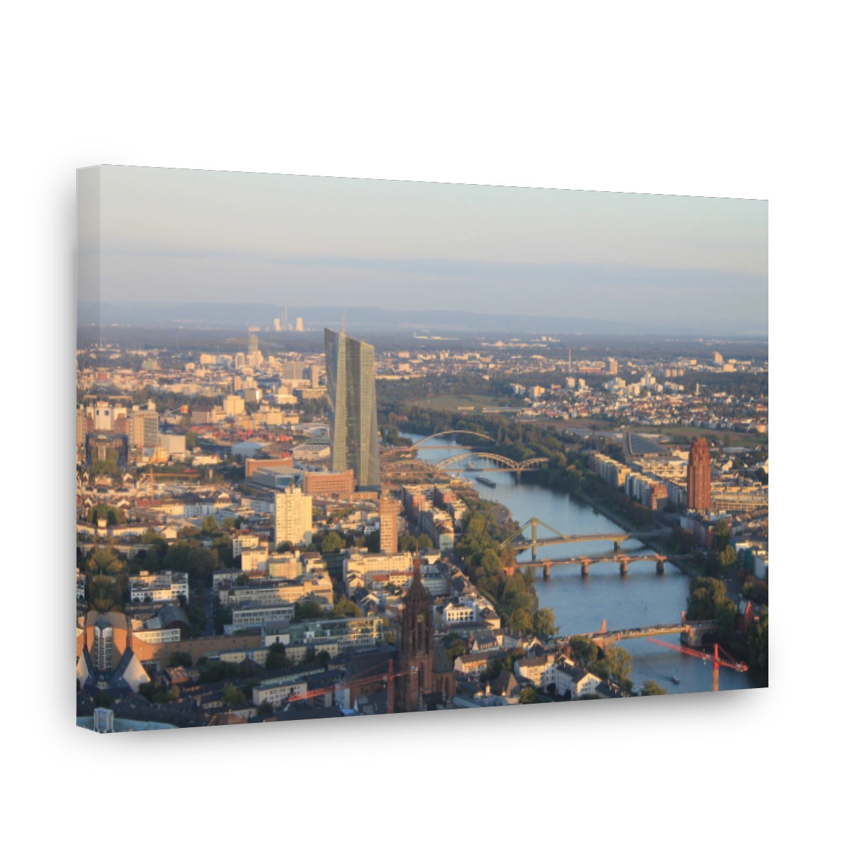 Aerial View Of Bridge Over River In City Against Sky